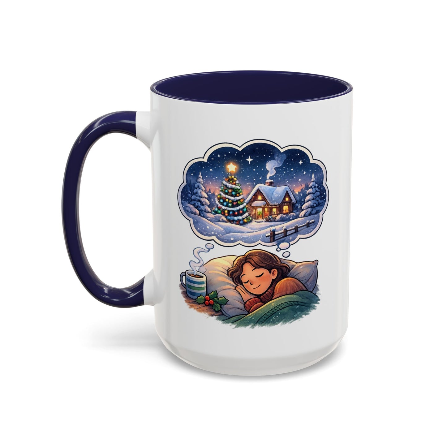 Dreaming of Christmas and Hot Cocoa Accent Coffee Mug (11/15 oz)