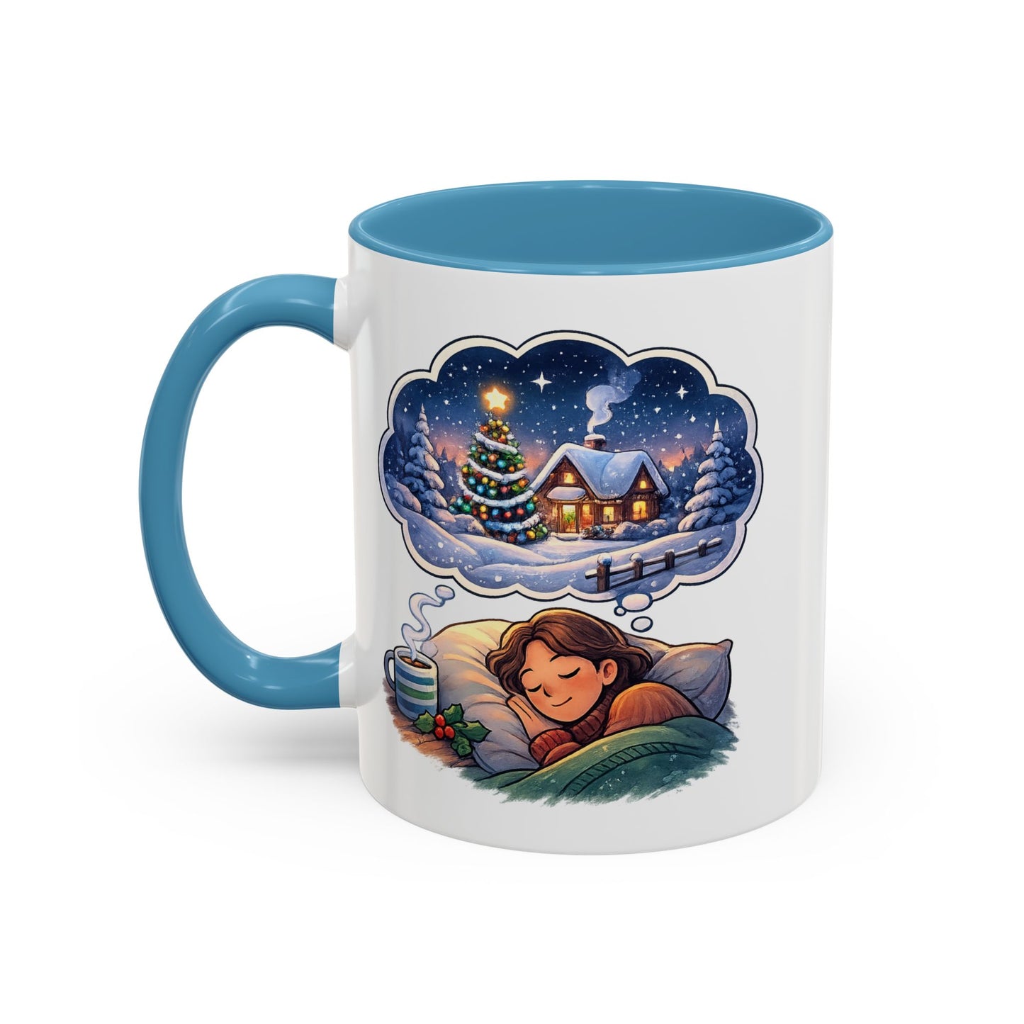 Dreaming of Christmas and Hot Cocoa Accent Coffee Mug (11/15 oz)