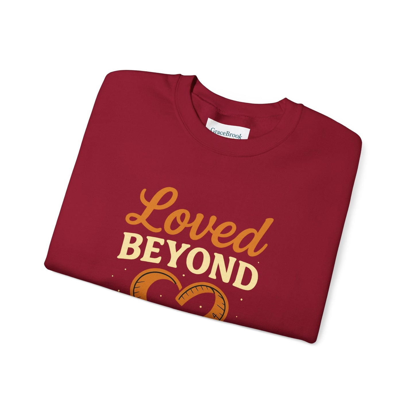 Faith-Inspired Crewneck Sweatshirt — Loved by God Message