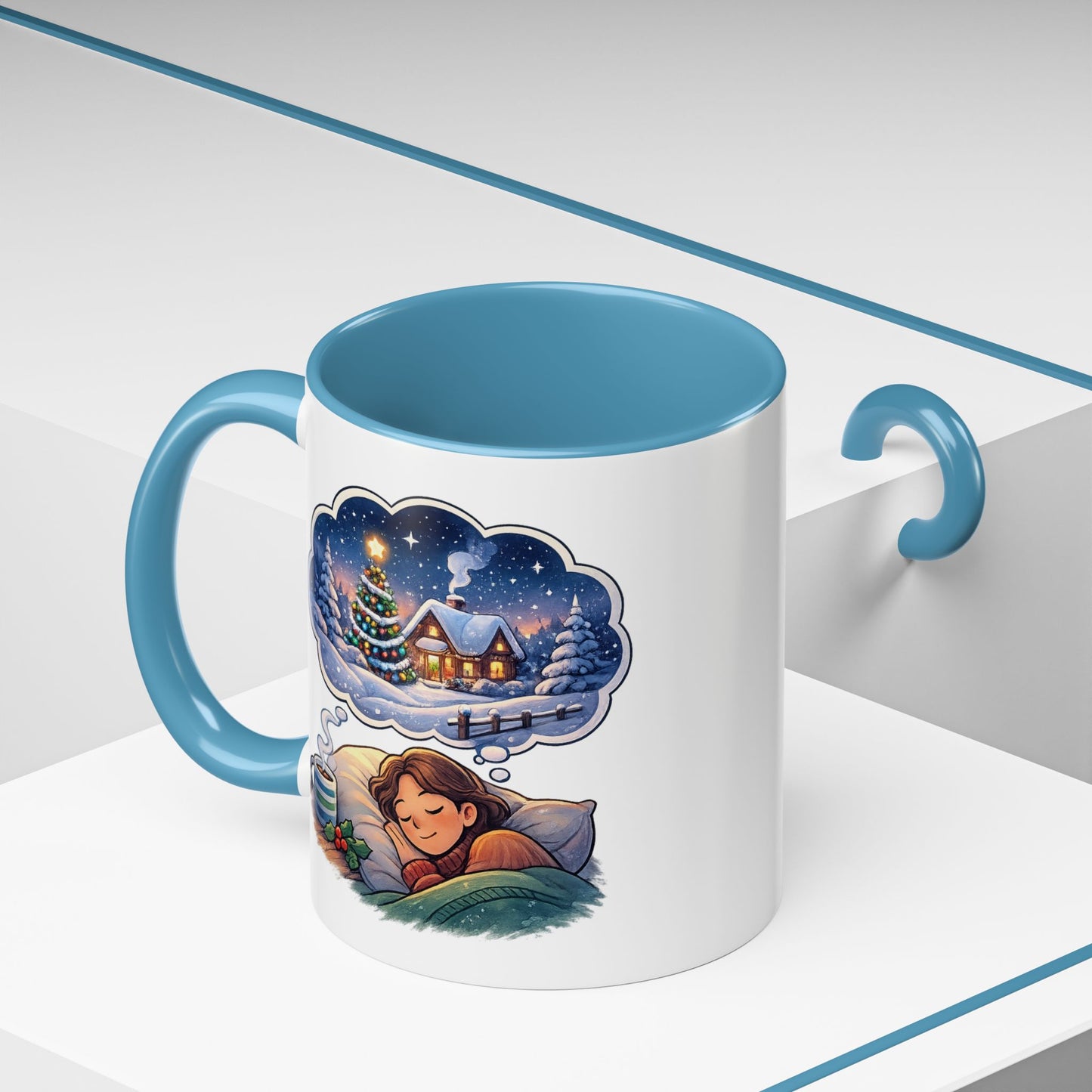 Dreaming of Christmas and Hot Cocoa Accent Coffee Mug (11/15 oz)