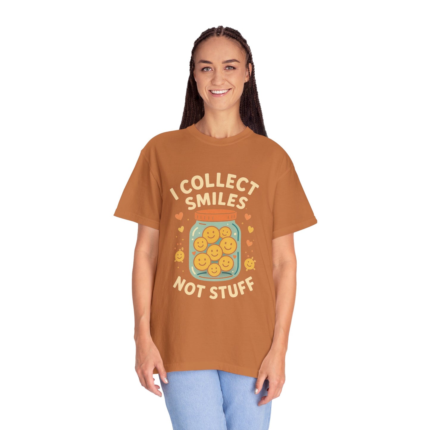 Collecting Smiles T-Shirt – 'Collecting smiles spreads happiness' Inspirational Tee