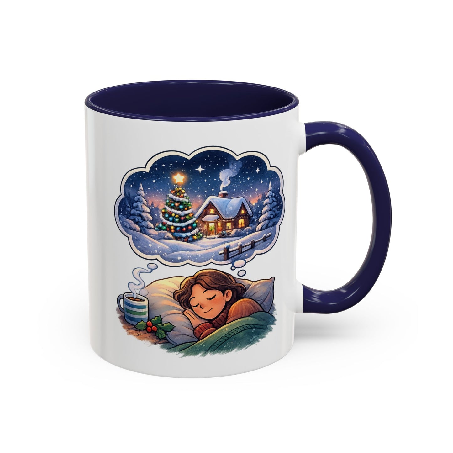 Dreaming of Christmas and Hot Cocoa Accent Coffee Mug (11/15 oz)