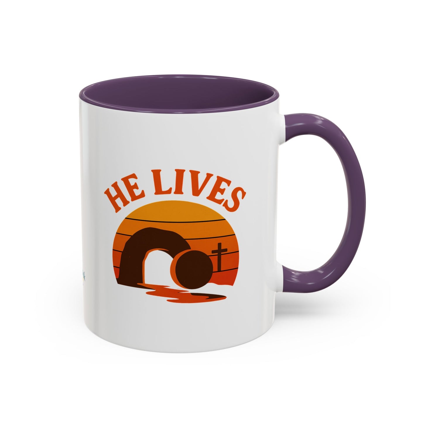 Accent Coffee Mug — "He Lives!"