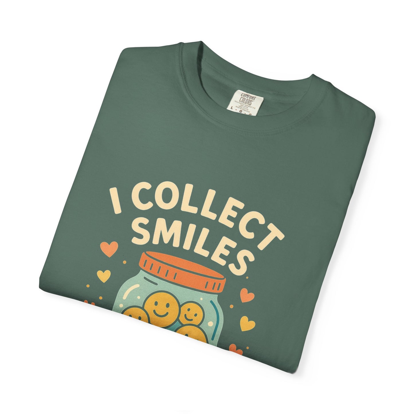 Collecting Smiles T-Shirt – 'Collecting smiles spreads happiness' Inspirational Tee