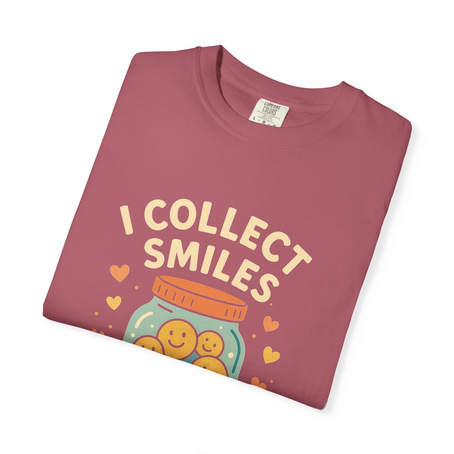 Collecting Smiles T-Shirt – 'Collecting smiles spreads happiness' Inspirational Tee