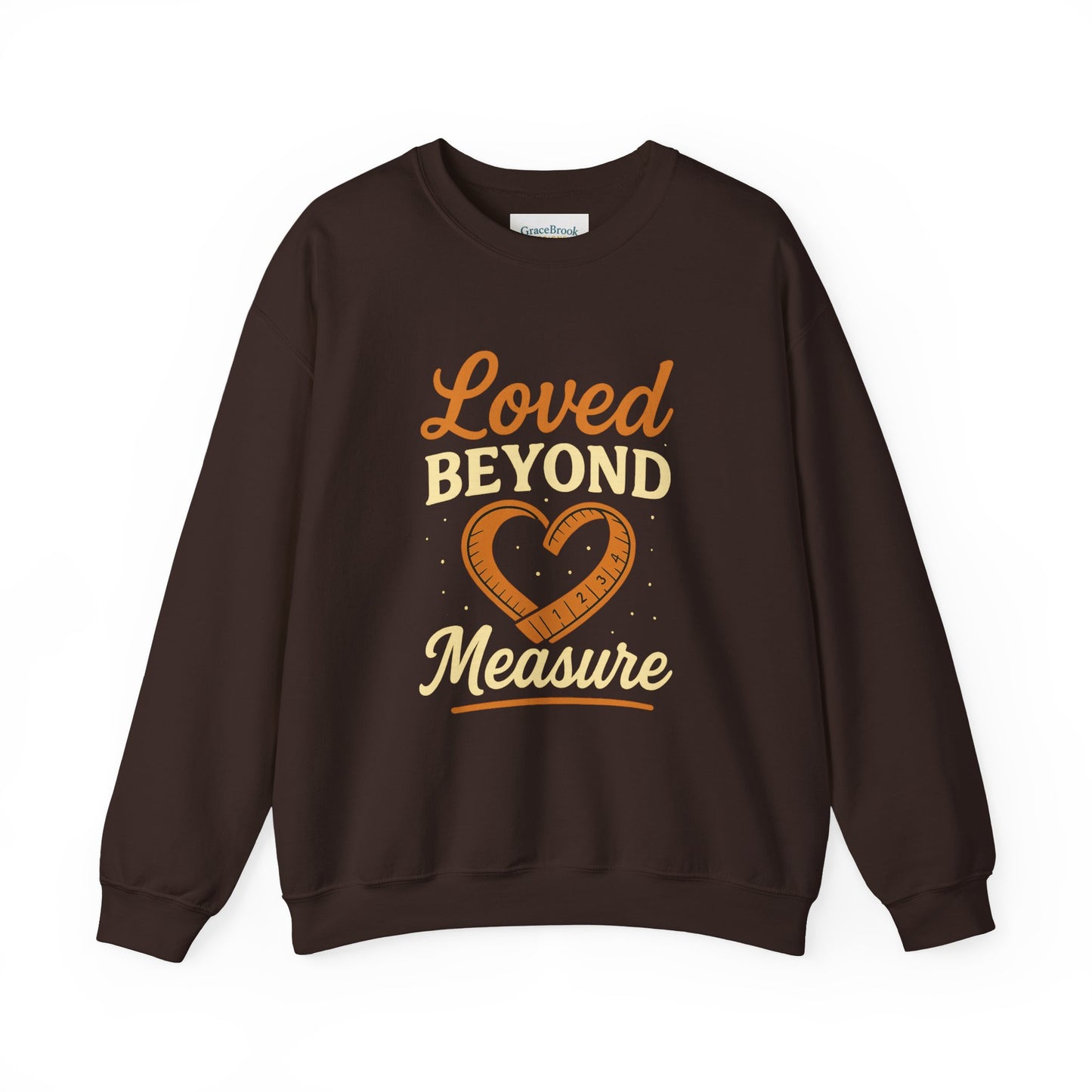 Faith-Inspired Crewneck Sweatshirt — Loved by God Message