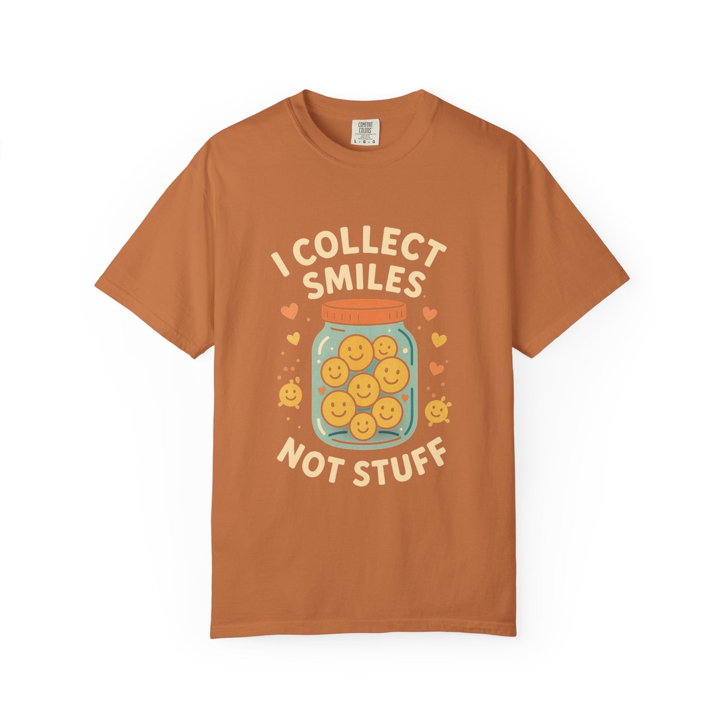Collecting Smiles T-Shirt – 'Collecting smiles spreads happiness' Inspirational Tee