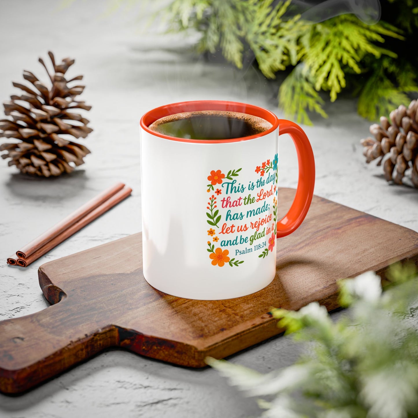 Colorful Coffee Mug - Start the Day Off Joyful  11oz, 15oz