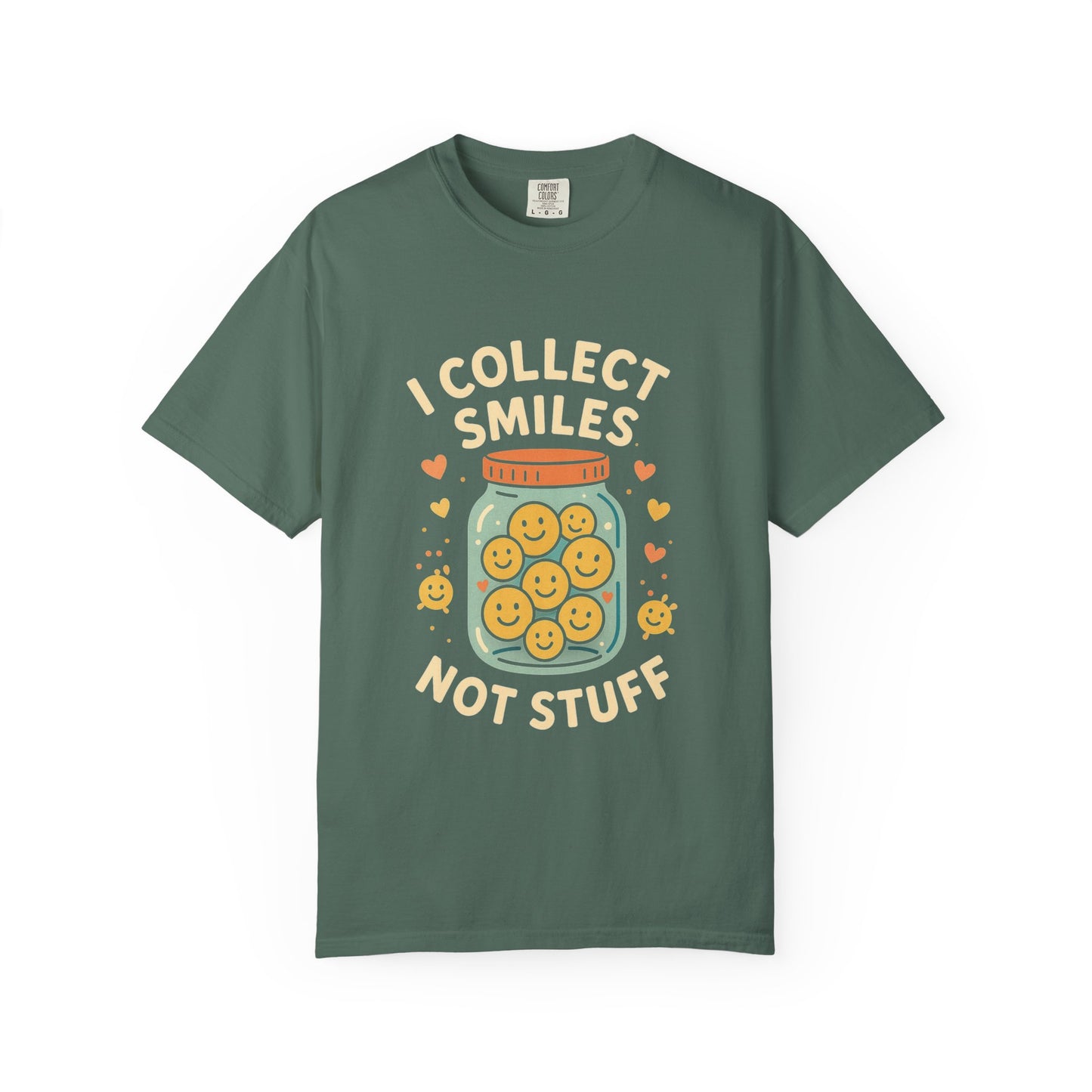 Collecting Smiles T-Shirt – 'Collecting smiles spreads happiness' Inspirational Tee