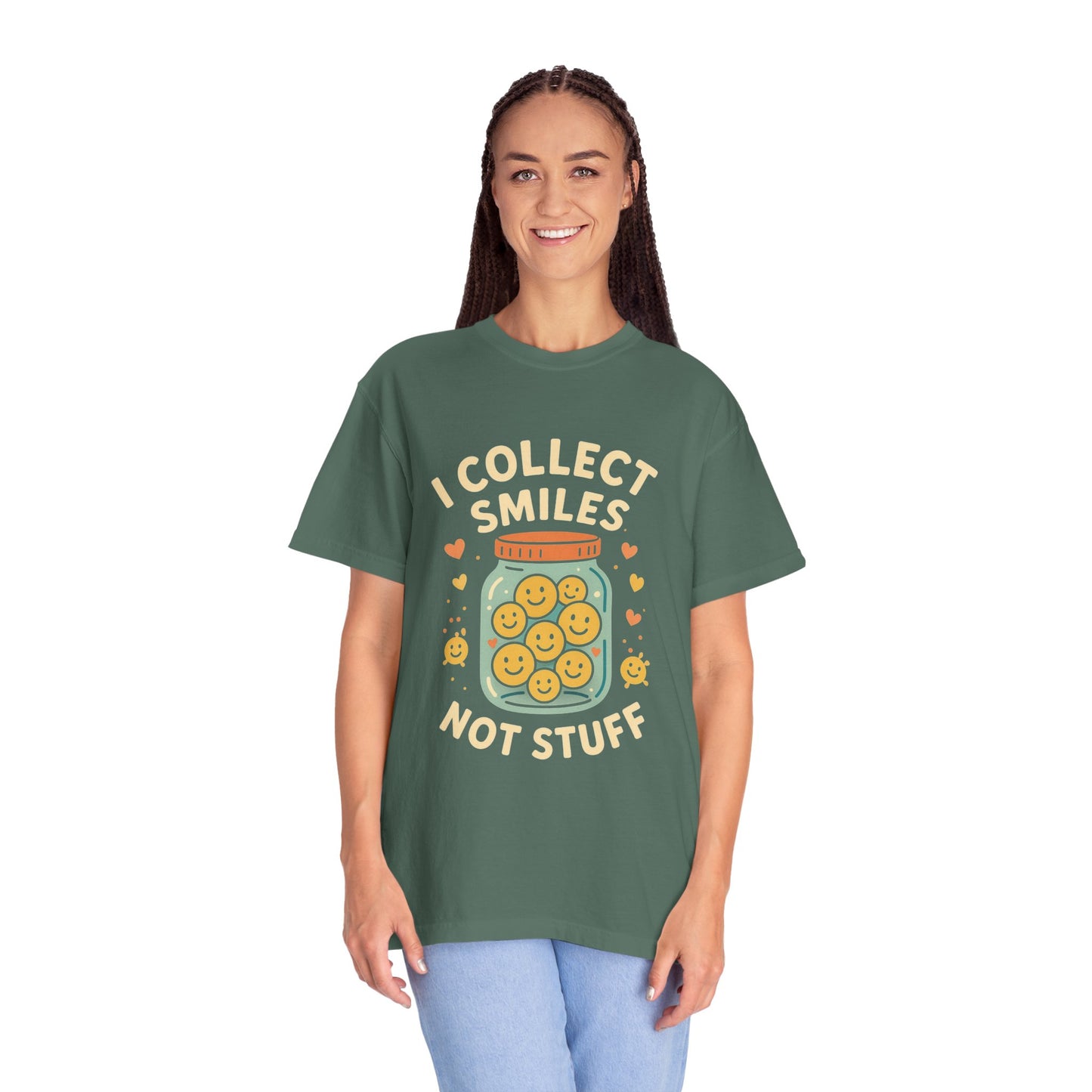 Collecting Smiles T-Shirt – 'Collecting smiles spreads happiness' Inspirational Tee