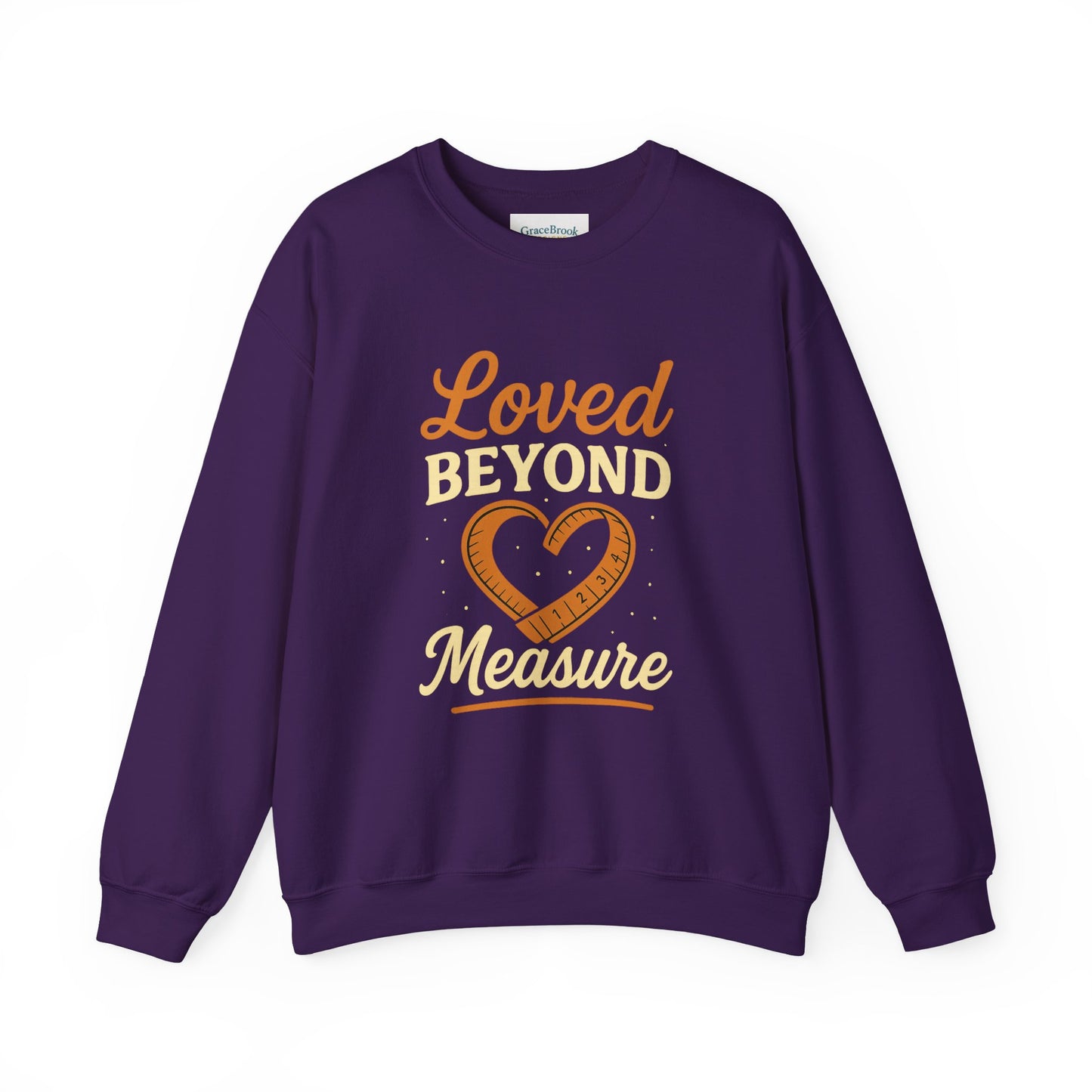 Faith-Inspired Crewneck Sweatshirt — Loved by God Message