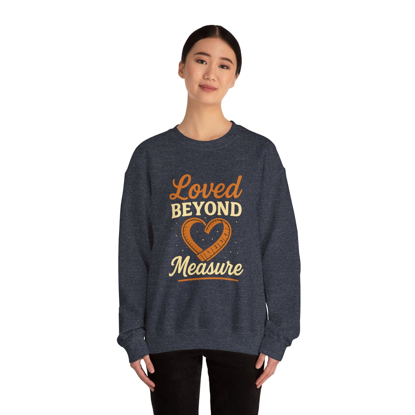 Faith-Inspired Crewneck Sweatshirt — Loved by God Message