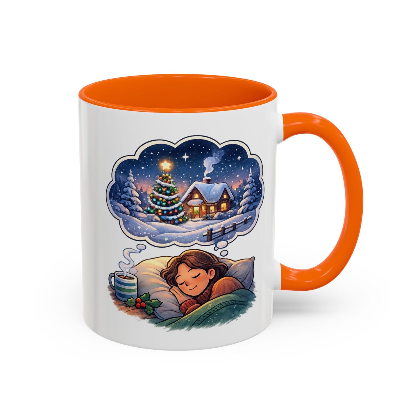 Dreaming of Christmas and Hot Cocoa Accent Coffee Mug (11/15 oz)