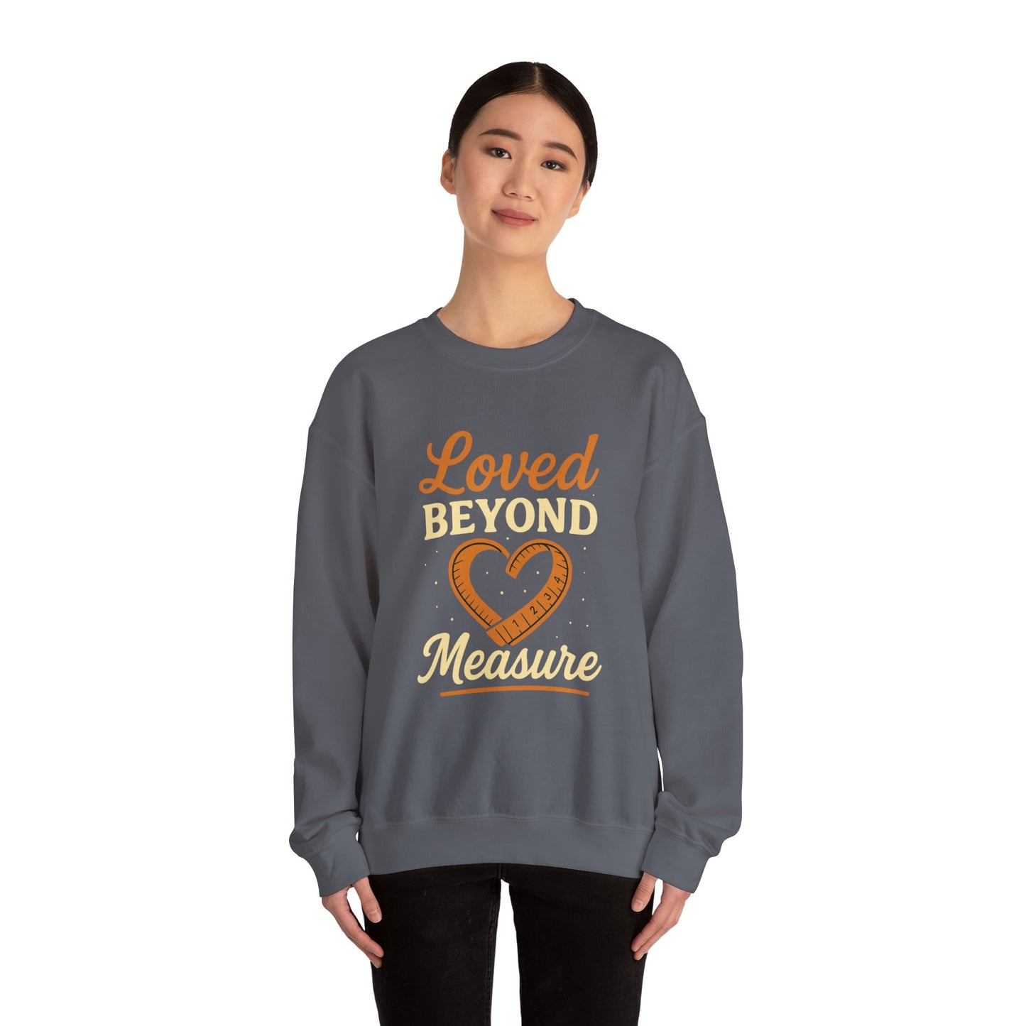 Faith-Inspired Crewneck Sweatshirt — Loved by God Message
