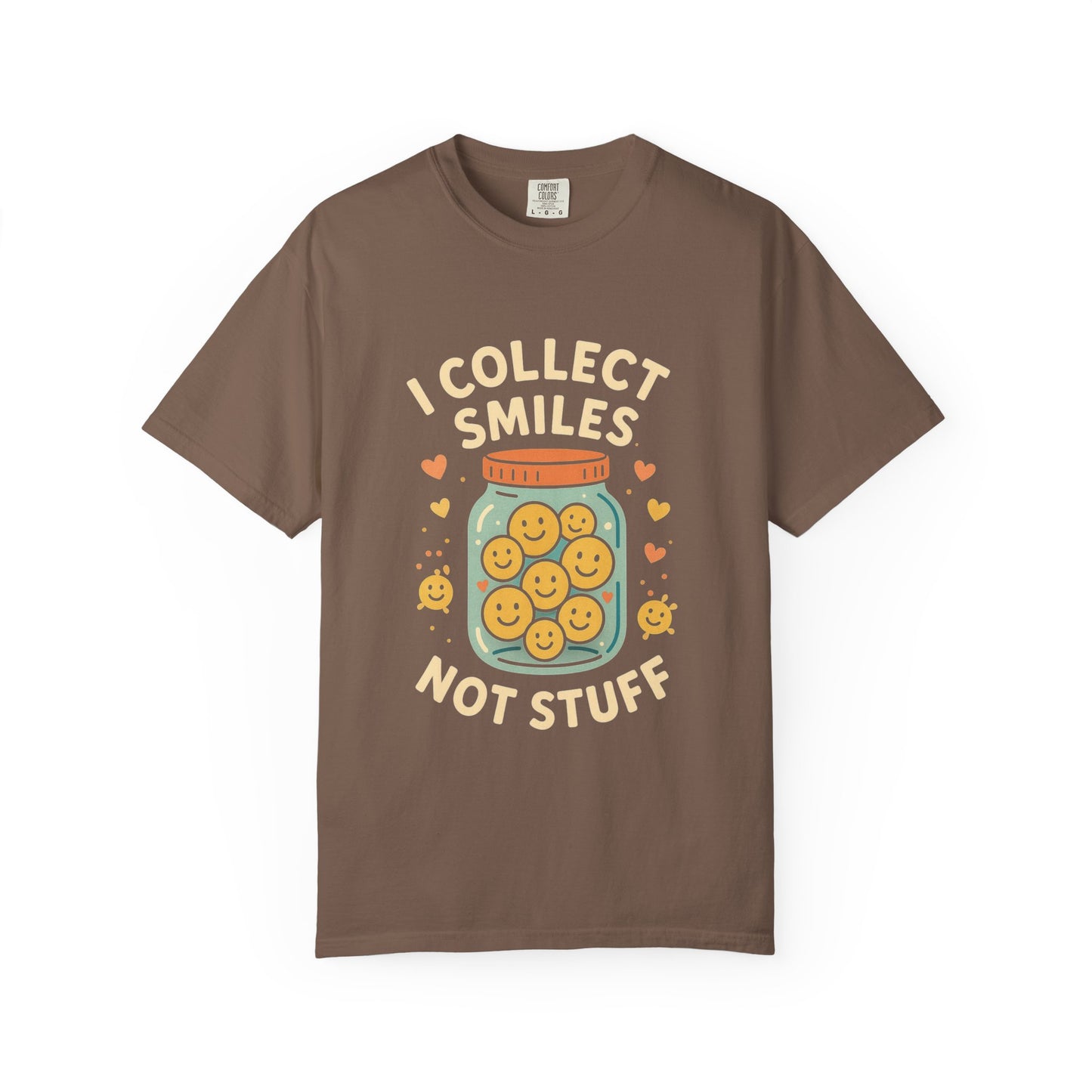 Collecting Smiles T-Shirt – 'Collecting smiles spreads happiness' Inspirational Tee