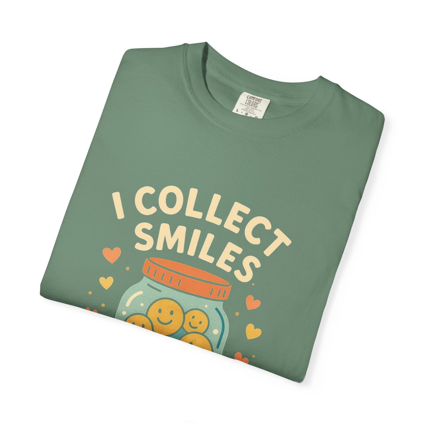 Collecting Smiles T-Shirt – 'Collecting smiles spreads happiness' Inspirational Tee