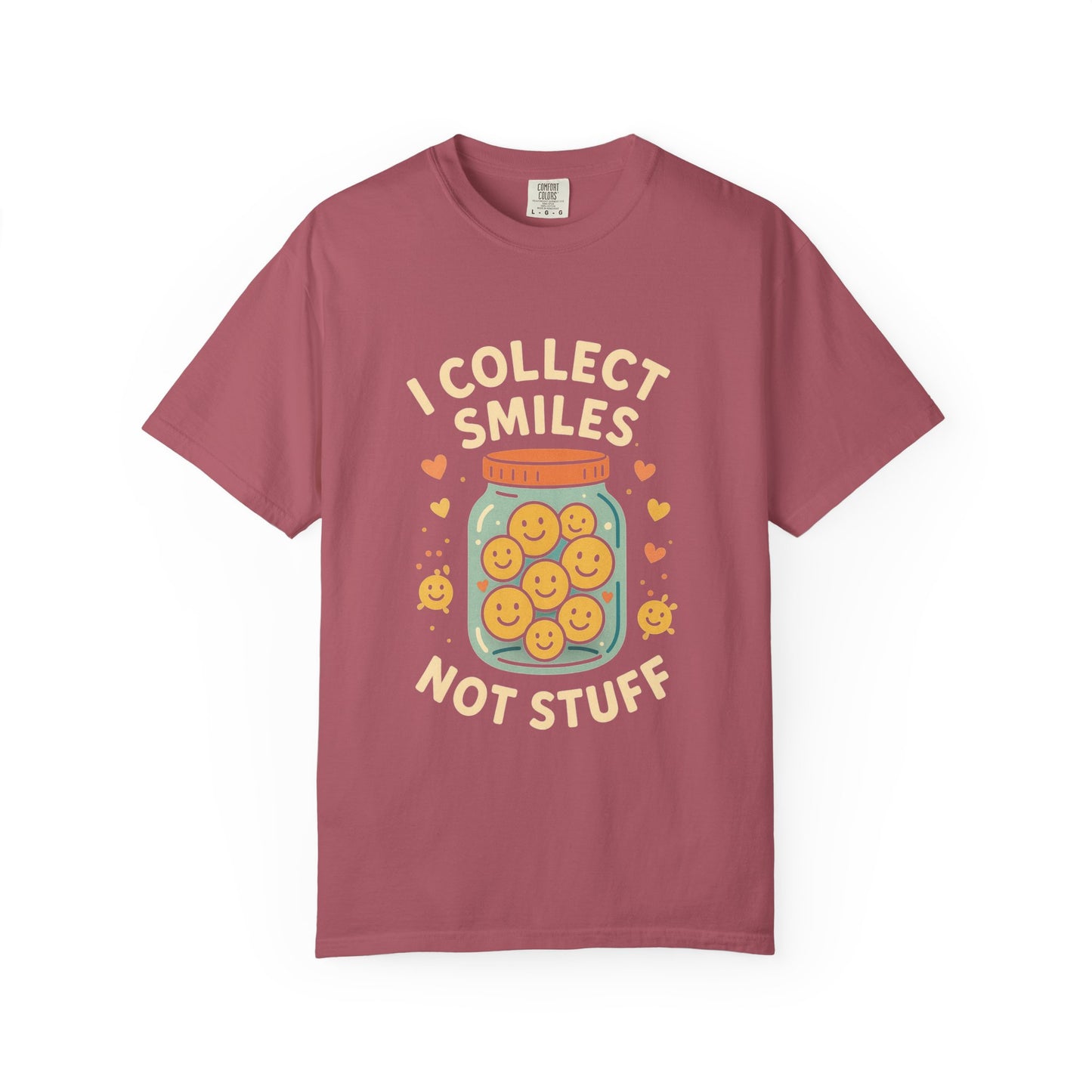 Collecting Smiles T-Shirt – 'Collecting smiles spreads happiness' Inspirational Tee
