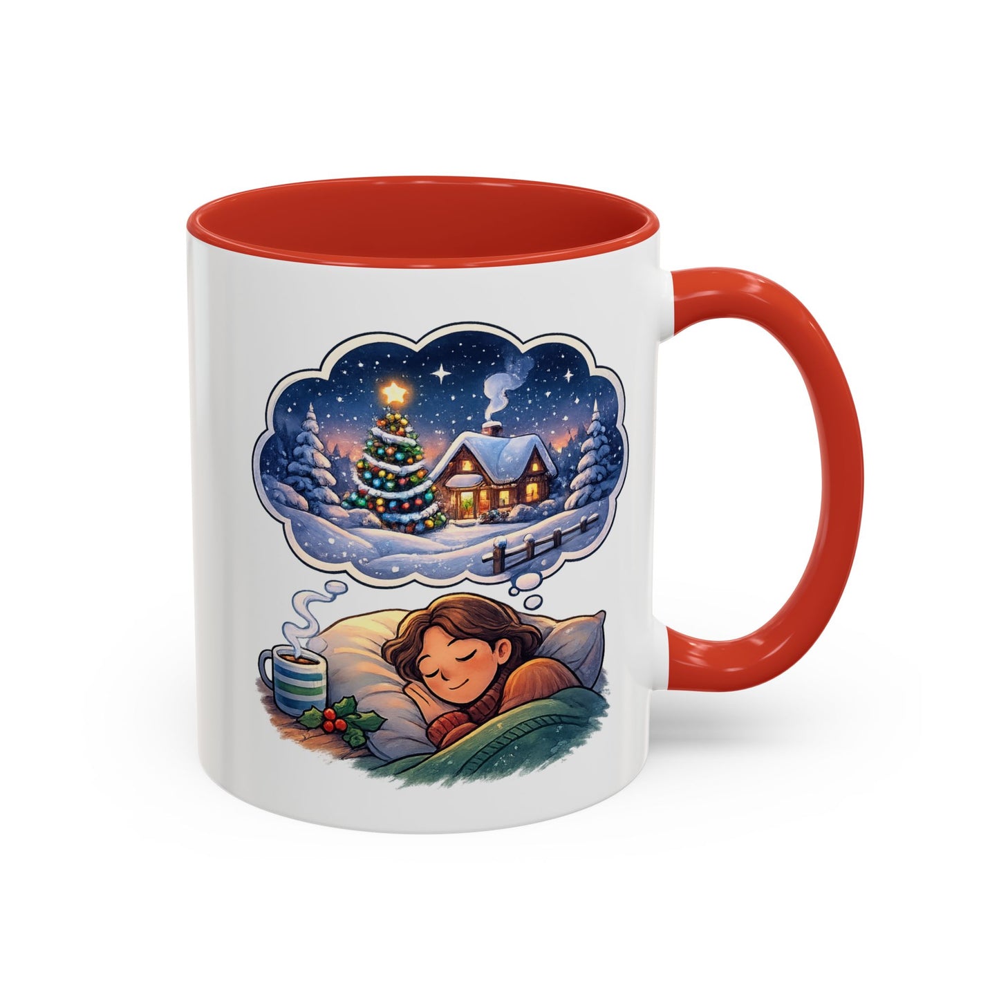 Dreaming of Christmas and Hot Cocoa Accent Coffee Mug (11/15 oz)